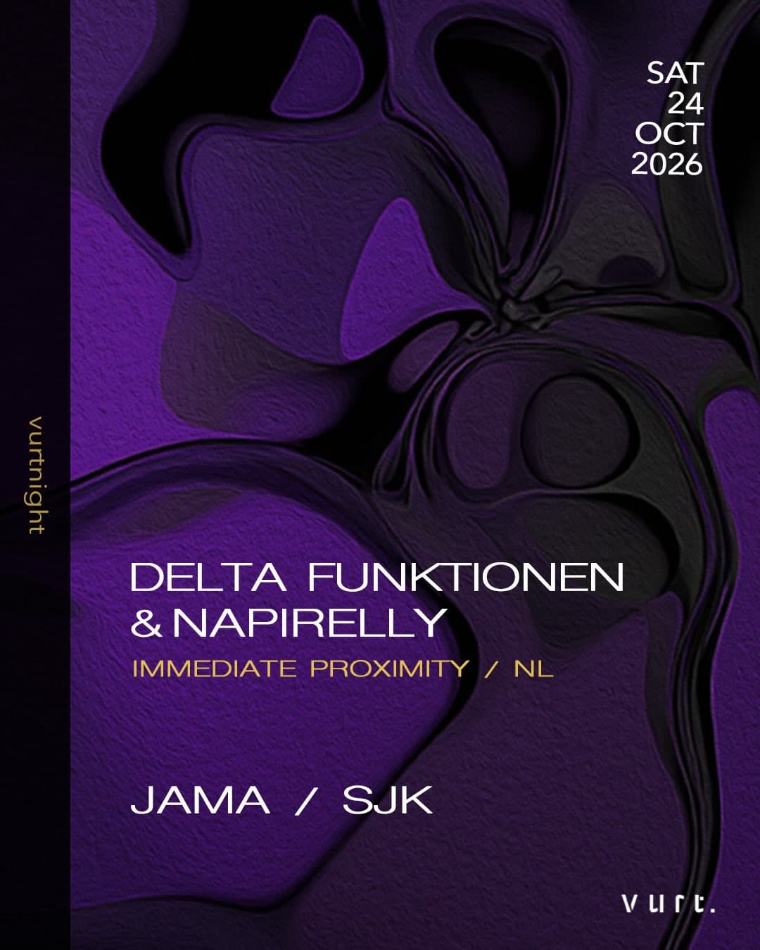 vurt. Delta Funktionen & Napirelly 공연 포스터